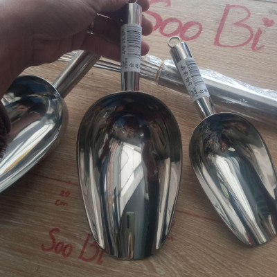 xúc đá inox 304, dụng cụ pha chế xúc đá trung số 4