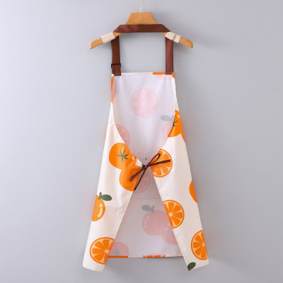 Tạp dề nhà bếp chống thấm nước hình quả cam siêu dễ thương dùng cho nam và nữ - Hàng chính hãng