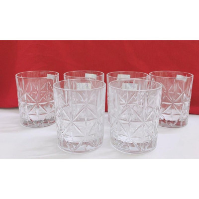 Bộ 6 ly thủy tinh chịu nhiệt uống nước vân sao
