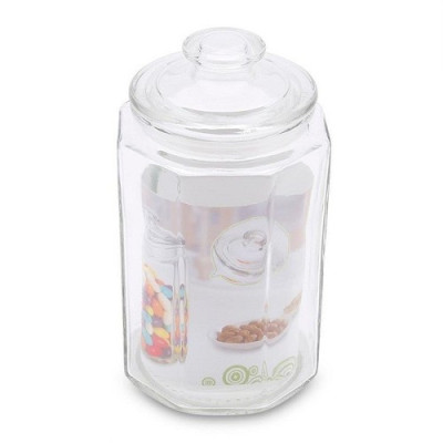 Hũ Thủy Tinh LỤC GIÁC Đựng Gia Vị 2000 Ml, Lọ Gia Vị Thủy Tinh, Hũ Đựng Thực Phẩm Khô,Lọ Muối Dưa- Hàng Loại 1-Chính Hãng MINIIN