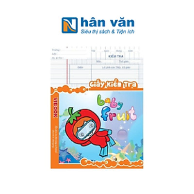 Tập Kiểm Tra Vibook Baby Fruit - 84 Trang Caro