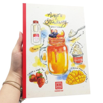 Combo 5 Tập Cocktail - 4 Ly Ngang 200 Trang ĐL 70g/m2 - Hồng Hà (Mẫu Màu Giao Ngẫu Nhiên)