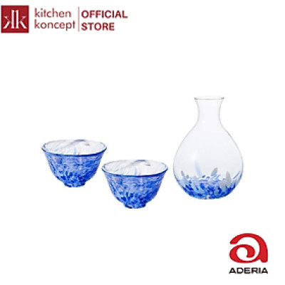 Aderia - Iwashimizu - Bộ ly và bình Sake - 3 món