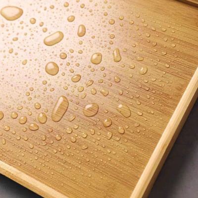 Khay gỗ tre ghép đựng trà đạo, đựng thức ăn ẩm thực hình chữ nhật - An toàn, cao cấp, chắc chắn - Hàng sản xuất chuẩn tre Việt Nam 