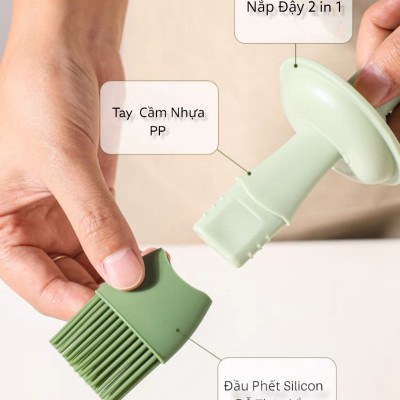 ( Hàng Cao Cấp ) Bộ Chổi quét đồ dầu ăn, đồ nướng 2 in 1 Dành cho Nhà Hàng Nhà bếp Quán Ăn