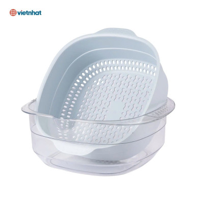 Bộ Chậu Rổ Việt Nhật Hokori, Sang Trọng, Nhựa An Tòan, Tiện Lợi, Hàng Việt Nam