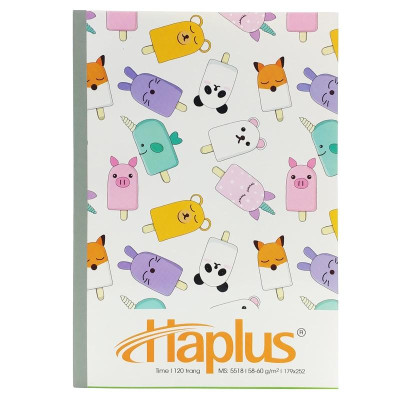 Vở Haplus Time Kẻ Ngang 120 Trang 5518 (Mẫu Bao Bì Là Ngẫu Nhiên)