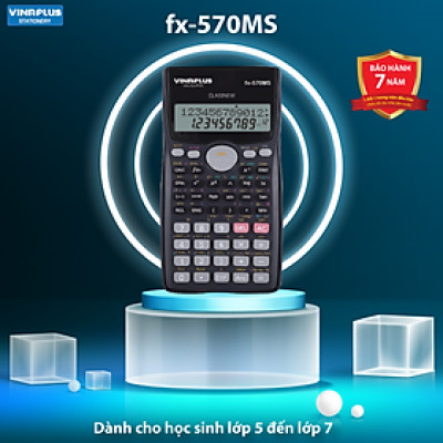 Máy tính học sinh FX-570MS PLUS Phù hợp với học sinh lớp 5 đến lớp 7, Bảo Hành 7 Năm