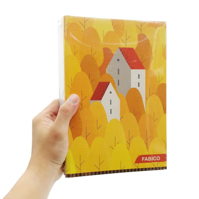 Combo 5 Tập Sinh Viên 4 Dòng Kẻ - 200 Trang 70gsm - Elephant FI622533 (Mẫu Màu Giao Ngẫu Nhiên)