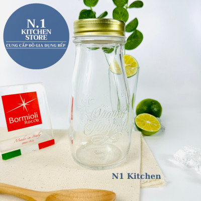 Hũ thủy tinh nắp vặn 200ml Bormioli Rocco Ý - Hàng Chính Hãng