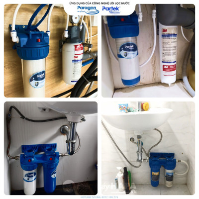 Lõi Lọc PARTEK PP-CATION Cao Cấp 2in1 PCA102 Lõi 10 inch 2-Trong-1 Lọc Cặn Bẩn Và Làm Mềm Nước PARAGON - Hàng Chính Hãng