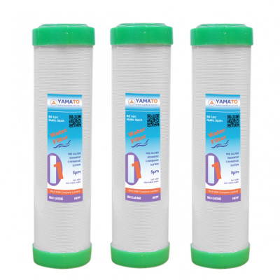 Bộ 3 lõi lọc nước số 1 (lõi PP) Yamato 10 inch 