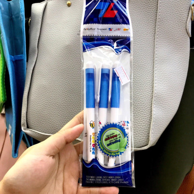 Vỉ 3 Bút Lông Kim FL-04 - Mực Xanh + Tặng Kèm 1 Bút Cùng Loại