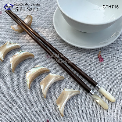 Đũa Trắc đầu ốc biển đai Bạc Super VIP - đủ mẫu (10 đôi/Hộp) dành cho nhà giàu - Sang trọng - Đẳng cấp