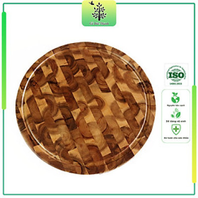 Thớt sớ lật gỗ tràm | hình tròn | Gỗ Đức Thành - 16061