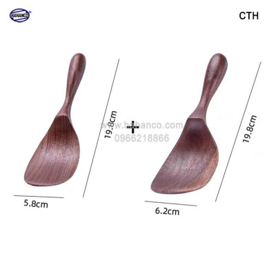 Muôi xới cơm đa năng bằng gỗ Óc Chó (Nhập khẩu Mỹ) - Muôi đa năng - chiên xào các loại, chịu nhiệt độ cao