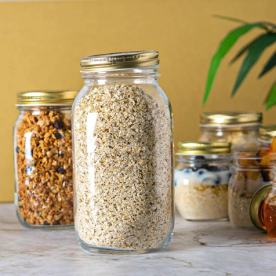 Bộ 2 nắp vặn thay thế cho hũ thủy tinh Quattro đường kính miệng 86mm