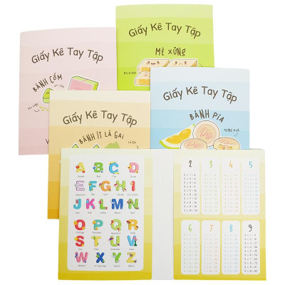 Giấy Kê Tay Tập Bánh Việt - The Sun - Mè Xửng - Màu Xanh Lá