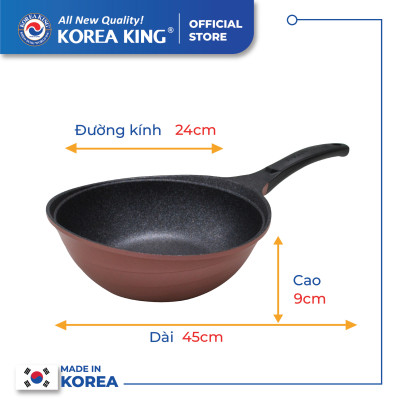Chảo sâu Colormic Korea King KW-24CI (size 24cm) - Hàng chính hãng