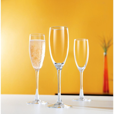 Ly Rượu Champagne Thủy Tinh Luminarc World Wine 160ML - bộ 4 ly - G8981