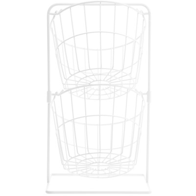 Giỏ kim loại tròn đa năng 2 tầng hay hứng nước . Phân phối bởi Cobi Home.