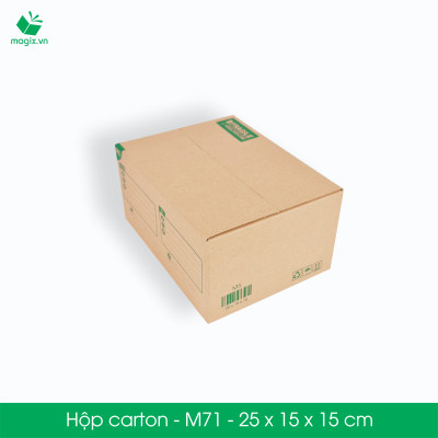 M71 - 25x15x15 cm - 60 Thùng hộp carton