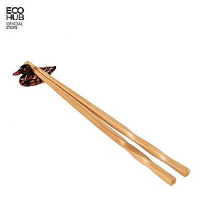 Bộ 10 đôi đũa tre ECOHUB xoắn tự nhiên (Bamboo Chopsticks) 