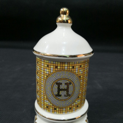 Lọ đựng tăm sứ hoa văn cổ điển sang trọng - ANTH487 ( Giao  ngẫu nhiên )