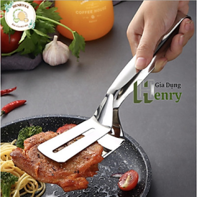 Kẹp Gắp Thức Ăn, Dụng Cụ Kẹp Gắp Nóng Chiên Cá, Thịt Nướng Bằng INOX Cao Cấp An Toàn, Tiện Dụng - HENRYSA