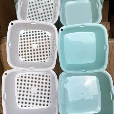 Bộ Rổ Nhựa Kèm Thau ECCO 6 Món Cao Cấp – Bộ 3 Rổ 3 Thau Đa Năng Tiện Dụng, Chất Liệu An Toàn, Phù Hợp Nhà Bếp Hiện Đại - HÀNG CHÍNH HÃNG MINIIN