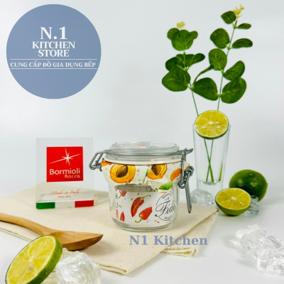 Hũ thủy tinh nắp cài kín hơi Fido 200ml Bormioli Rocco Ý - Hàng chính hãng