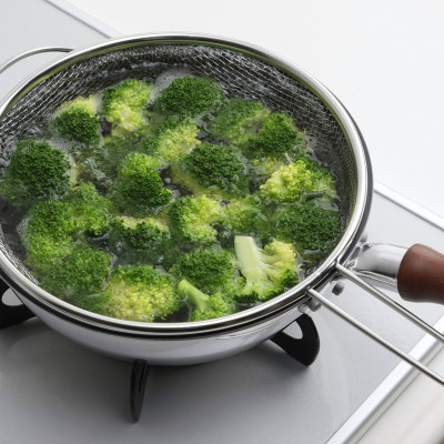 Vợt inox trụng mì, hủ tiếu Pearl Metal Ø26-28cm - Hàng nội địa Nhật Bản nhập khẩu chính hãng