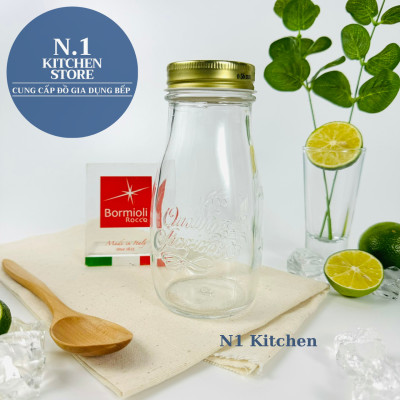 Hũ thủy tinh nắp vặn 200ml Bormioli Rocco Ý - Hàng Chính Hãng