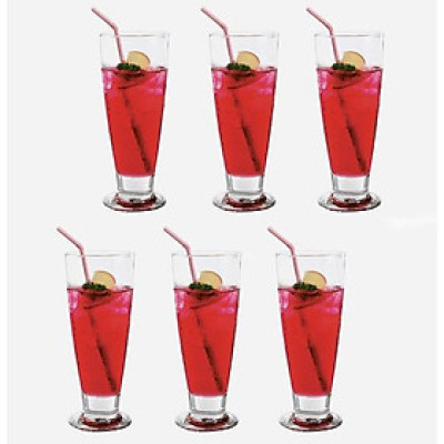 BỘ 6 CỐC THỦY TINH OCEAN TIARA FOOTED TUMBLER B7514 - 395ML