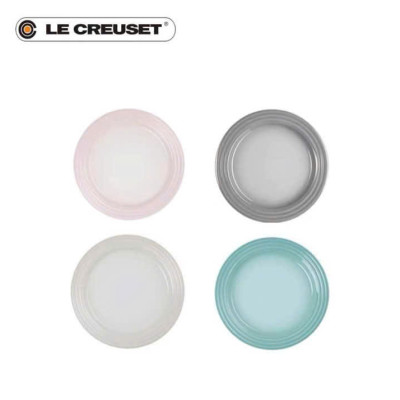 SET 4 ĐĨA PHẲNG LE CREUSET 22CM NEW Hàng chính hãng