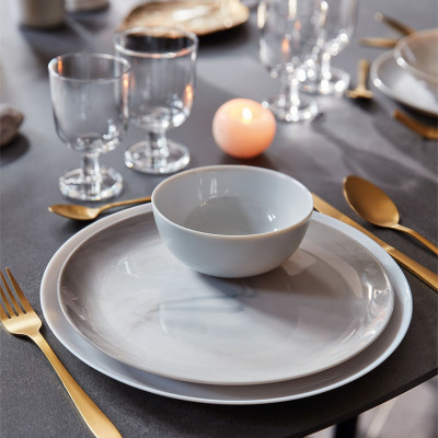 Đĩa thủy tinh Luminarc Diwali Granit Marble 19cm - P9834