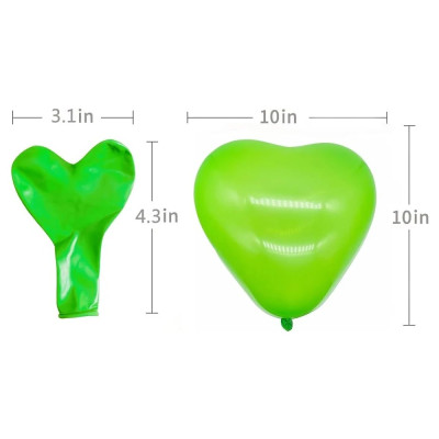 Bóng Tim 10" Loại Dày trang trí sinh nhật tiệc cưới