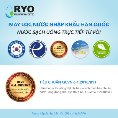 Lõi Lọc Nước RYO Hyundai Đầy Đủ Models, Nhập Khẩu Hàn Quốc, Hàng Chính Hãng | RP901 RP902 RP903 RP100H PGP1000 RP100S Sambon Wacortec - Sediment Pre-carbon Post-carbon TCR FTO UF RO Membrane...