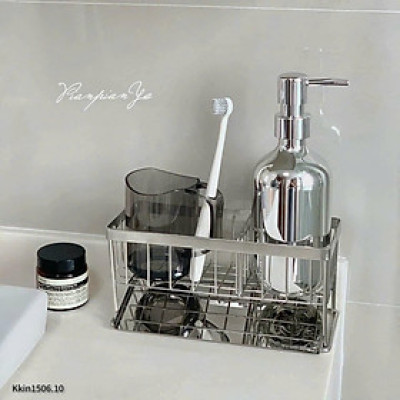 GIỎ ĐỂ RẺ RỬA BÁT CÓ KHAY HỨNG NGHIÊNG CHỐNG ĐỌNG NƯỚC TIỆN LỢI