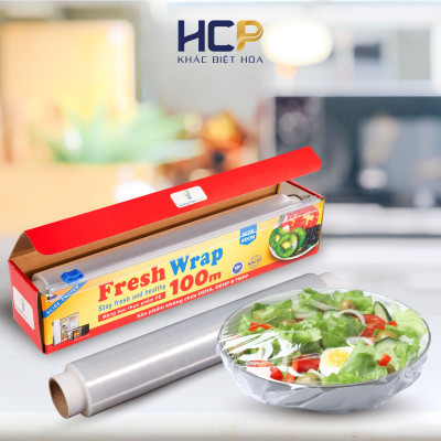 Combo 4 Hộp Màng Bọc Thực Phẩm Fresh Wrap 30cm x 100m SATIS Tiết Kiệm Chi Phí Dùng Được Cho Lò Vi Sóng