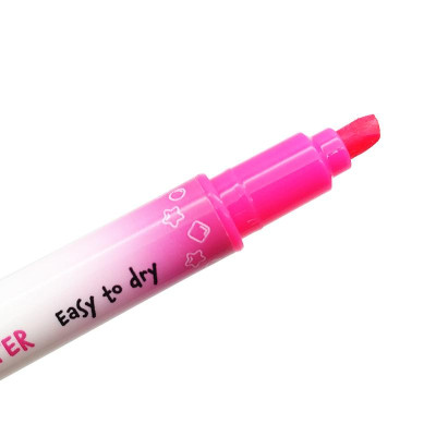 Bút Dạ Quang 2 Đầu Mực Neon Campus DHL-NE-YPK - Vàng, Hồng