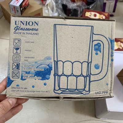 Bộ 6 cốc uống bia có quai UNION Thái Lan UG-999