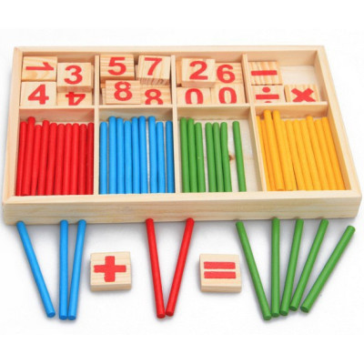 Bộ que tính học toán cho bé giúp bé học làm quen với phép tính cơ bản