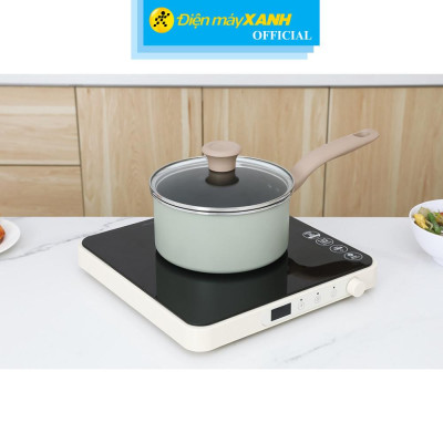 Quánh nhôm chống dính nắp kính 18 cm Tefal So Matcha G1792395 - Hàng Chính Hãng