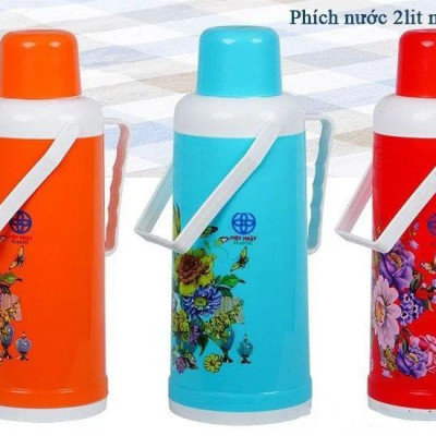 PHÍCH BÌNH ĐỰNG NƯỚC SÔI NƯỚC NÓNG 24H - 48H PHÍCH RUỘT THỦY TINH CAO CẤP High Quality glass MH 3988/39986-1