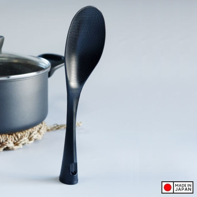 Muôi cơm kháng khuẩn cán dài Echo, làm từ nhựa PP cao cấp, bền đẹp, có khả năng chịu nhiệt cao - nội địa Nhật Bản