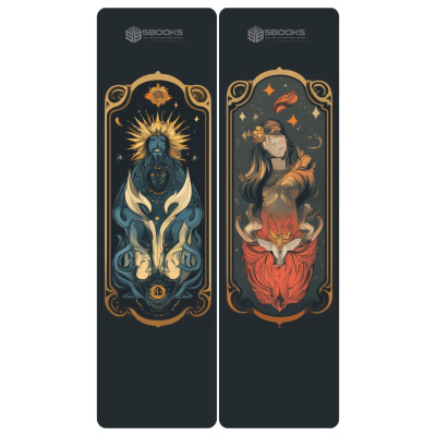 8 Cái Bookmark Kẹp Sách, Dấu Trang Hoạ Tiết Cung Hoàng Đạo (Màu Đen) - SBOOKS