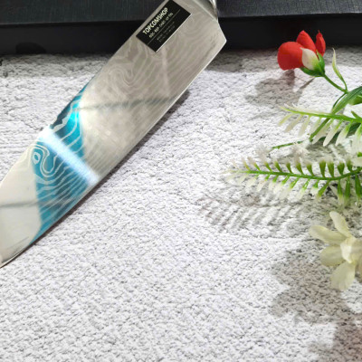 DAO - DAO BẾP NHẬT BẢN SANTOKU THÉP DAMASCUS MÃ A4 DT116 nt topcomshop vn