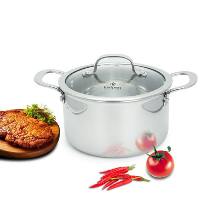 Nồi Inox 3 lớp đúc liền khối Kalpen Kazler 20cm dung tích 3.7L hàng Đức - Hàng chính hãng