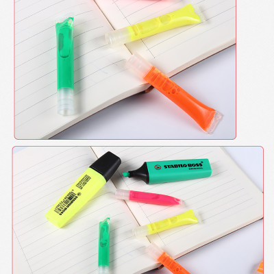 Hộp 10 Bút dạ quang STABILO BOSS ORIGINAL 70 - Xanh (31)